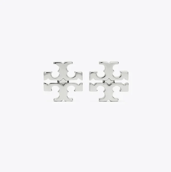 Tory Burch kira stud earrings silver new - Picture 1 of 10